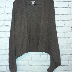 J Jill Knit Shrug Size Large/X-Large Brown
